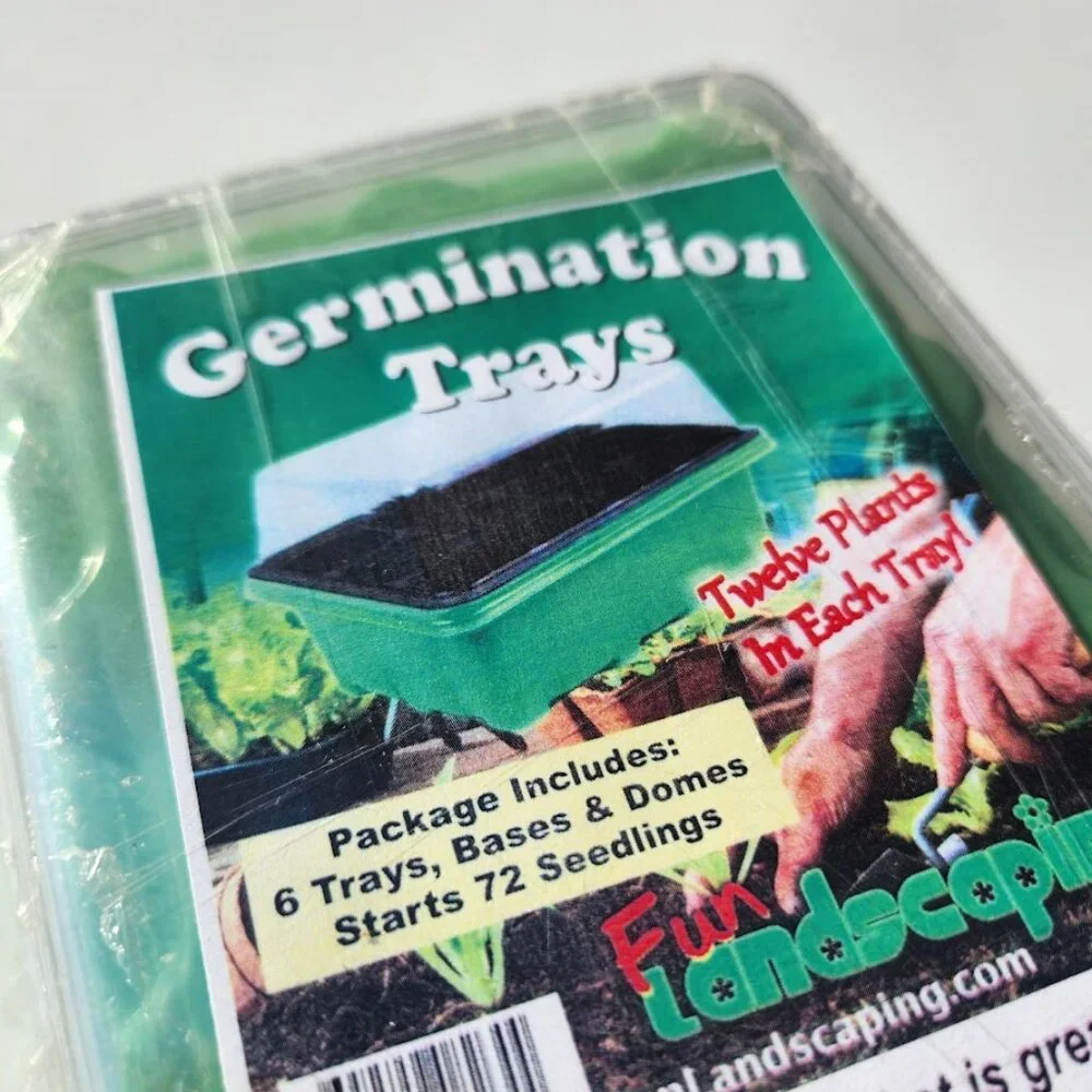 NEW 6 Pack Germination Tray Garden Supplies Gardening Plant Starter Trays 12 Pla